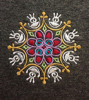 Fun embroidered designs accentuate your love of the snow!